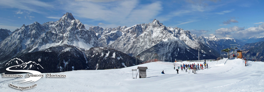 Panorama su Dolomiti di Sesto da Monte Elmo